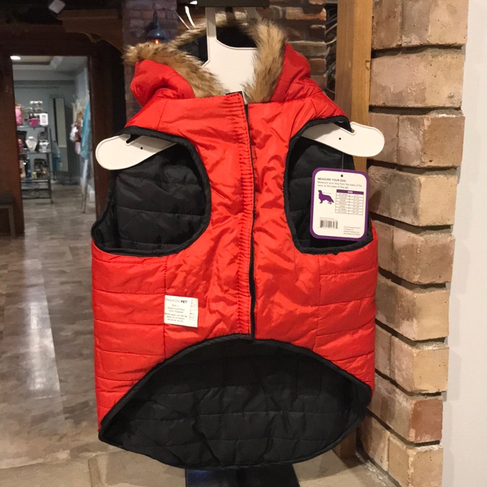 NWT Pet Dog Reversible Puffer Coat Large
